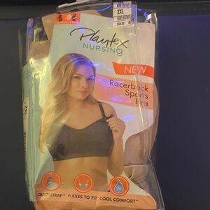Playtex Nursing Racerback Sports Bra - Nude